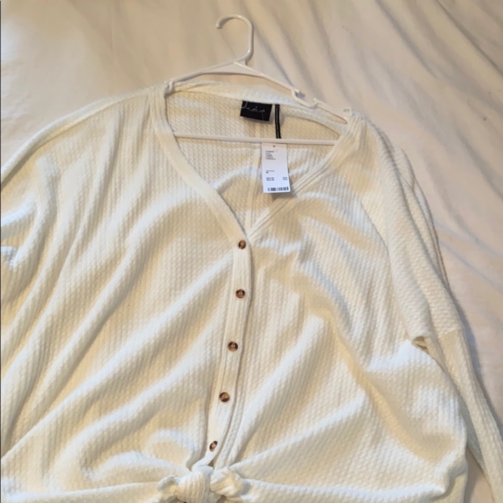 Urban Outfitters Out from Under Cream Tie Sweater